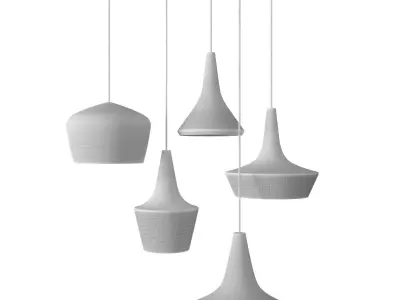 Seletti cork lamps 3D model