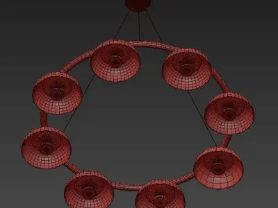 Nuura circular chandelier 3D model