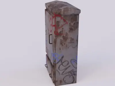  Electric Box Low-poly 3D model