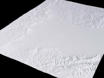 Shuozhou China City Landscape 3D Model 3D model