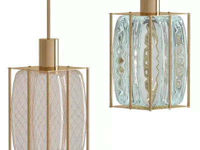 Stained glass ceiling 3D model