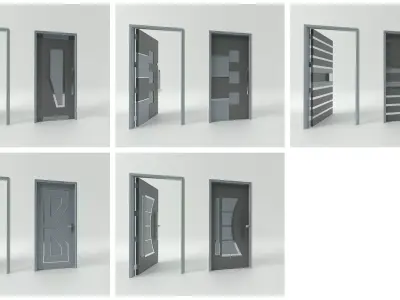 Door sets 11 3D model