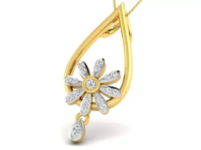 diamonds pendant 3D print model 36