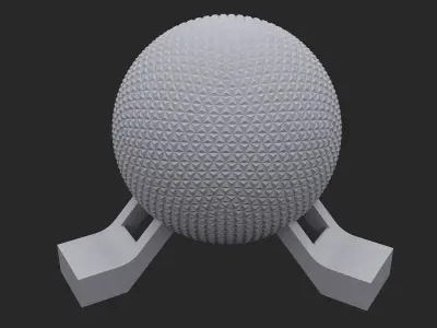 Epcot Center 3d Model Low-poly 3D model