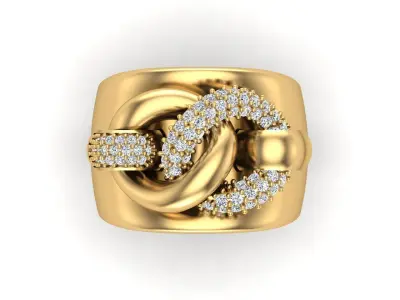 Jewelry ring 416 3D print model