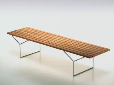 Bertoia Bench Free 3D model