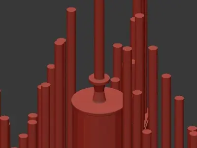 Corbett Lighting 238 42 Gold Leaf 3D model