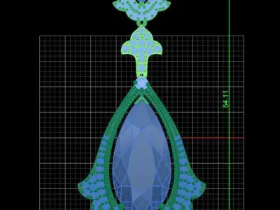 Pendant 0038 3D print model