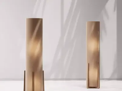 Crate and Barrel Weave Floor Lamp 3D model