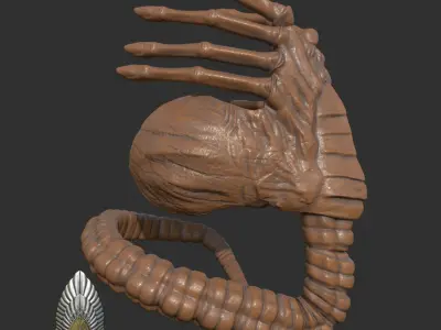 Aliens Romulus Face Hugger 3D DIGITAL DOWNLOAD 3D print model