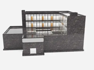 Boutique Hotel exterior and interiors Free 3D model