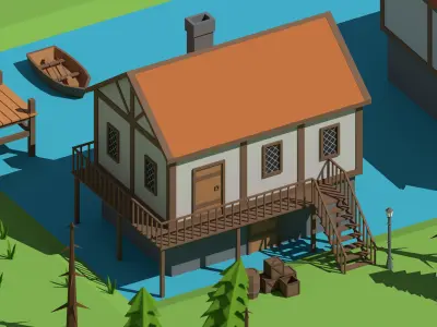 SimplePoly Medieval - Low Poly Assets Low-poly 3D model