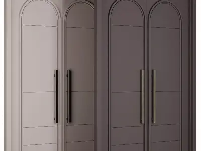 Entrance door set258 3D model