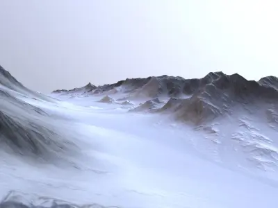 Landscape 28 Low-poly 3D model