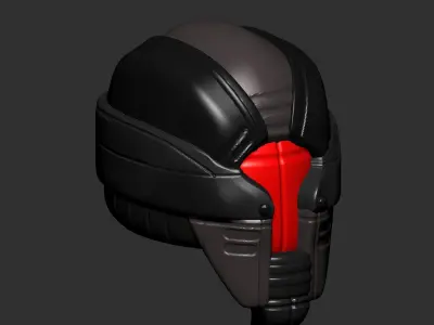 helmet high poly sculpt 3d printable 3D model 3D model 7