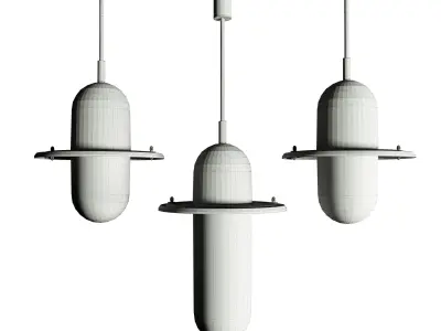 Hats pendant light Collection by deFORM for Lasvit Low-poly 3D model