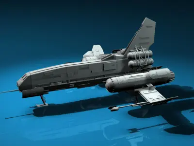 Space fighter 3D model