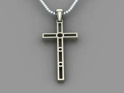 Light Gold Cross New Design  CP 57 3D print model