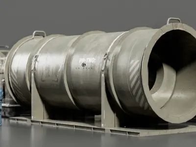 Sci-fi Military cargo Vol 01 Low-poly 3D model