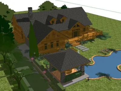 Creative Design-Holiday Cabin-091 3D model