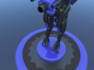 Cyborg Mecha Robot SciFi 3D model