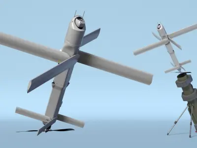  Hero 120SF Drone Launch System with UAV in Flight 