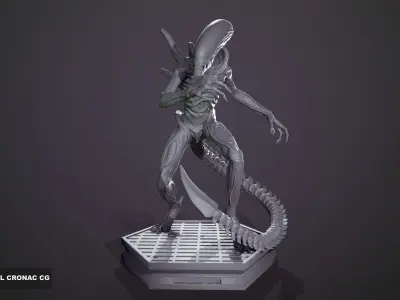 Xenomorph alien 3D print model