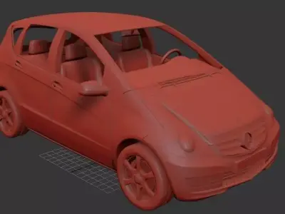 Mercedes Benz A class 5 door 2010 3D print model