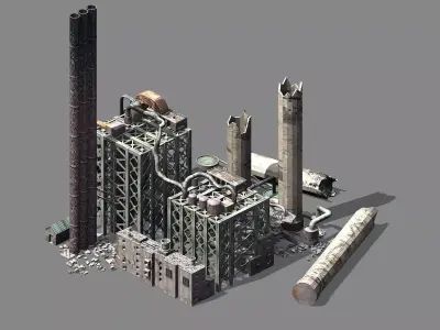 Future World - Ruins 05 3D model