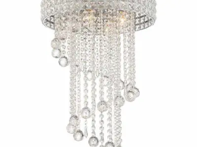Crystal Ceiling Light Low-poly 3D model
