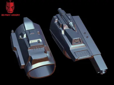 Boba Fett Mandalorian Gauntlets v2 3D model