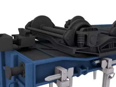 Stake Wagon 3D model