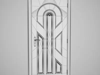 CGAxis Door 3D model 13