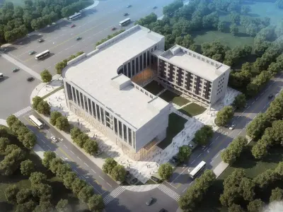 Modern Civic Complex 3D model