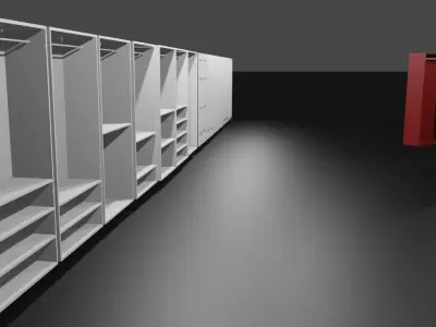Wardrobe Whitthe A Variety Of Wardrobes 3D model