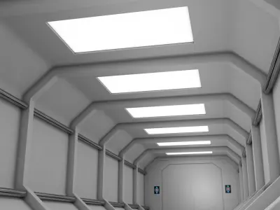 Sci Fi Tunnel 3D model