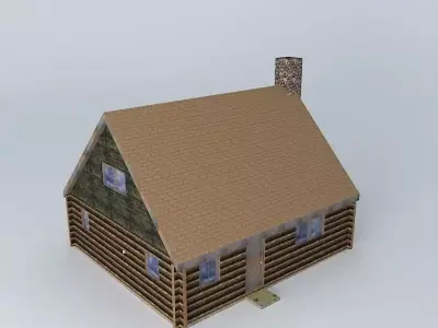 Big Cabin Free 3D model