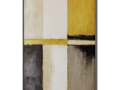 Abstract Painting Frame set 3D model 643