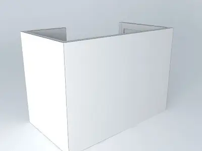 carol box with wooden door Free 3D model