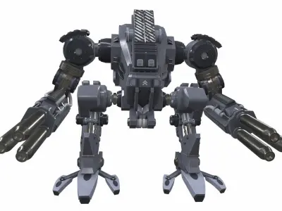 Battle mech robot mobi 6B 3D model