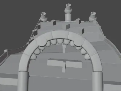 fall guys fall mountain map  Low-poly 3D model