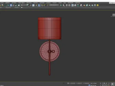 KEYSTICK WALL SCONCE Low-poly 3D model