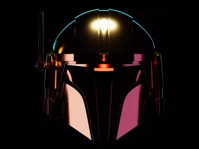 Mandalorian Helmet - Star Wars 3D model