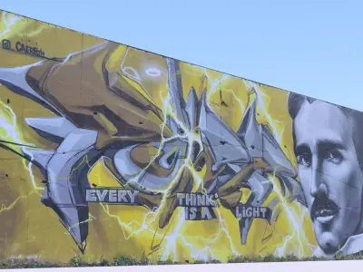 Graffiti wall III 3D model