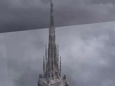 Dark Fantasy architecture 3D 3D model