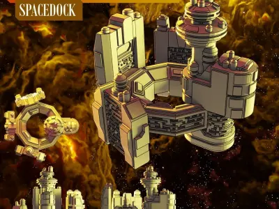 Twilight Imperium Emirates of Hacan Ship Models 3D print model