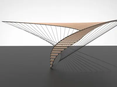 Twisting Shade Pavilion 3D model