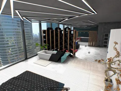 Virtual-Reality Apartment for metaverse 3D model