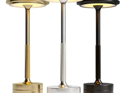 Simple Charging Desk Lamp  Pear  Park Low-poly 3D model