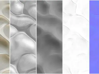 10 Plastic Wall Panel VOL01 4K Seamless PNG PBR Textures Texture